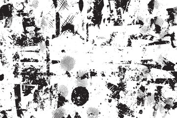 High-Contrast Urban Grunge Texture with Heavy Black Vignette and Distressed Center