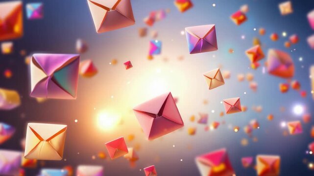 A vibrant and surreal scene of numerous gift boxes floating in a cosmic space, each with unique colors and patterns, as if sent from the stars for special occasions.