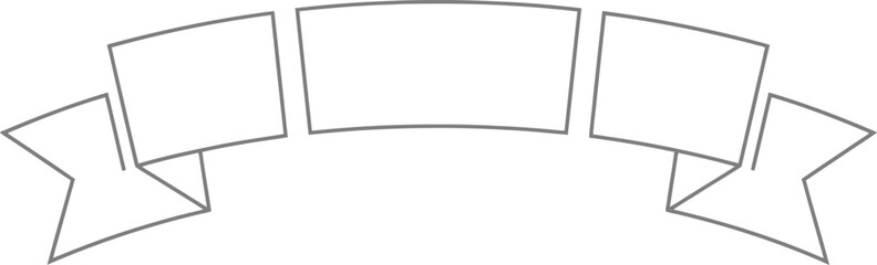 Simple ribbon banner illustration