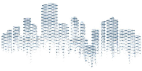 Fototapeta premium City buildings abstract background. Smart city, urban concept, real estate, organization office, future cityscape, skyline panorama, skyscraper architecture, building construction tech concept.