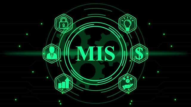 MIS Management Information System Concept with Icons