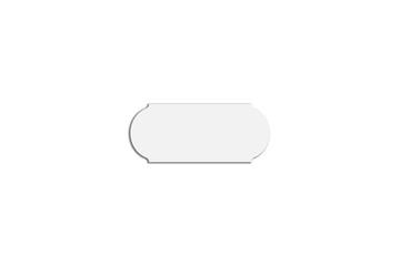 Fototapeta premium Price tag, sale, discount, name. Mock up UI UX element Isolated on transparent background. PNG