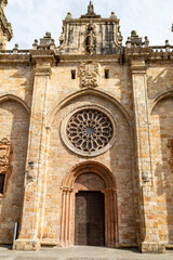 Obraz premium 13th Century Romanesque and 18th Century Baroque Facade of Mondonedo Cathedral, Lugo, Spain