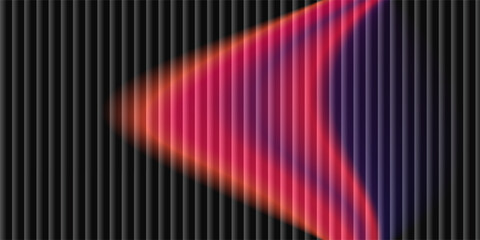 Futuristic vibrant vertical ribbed lines that distorts vivid red blue diagonal gradient. Vivid and colorful visual perfect for modern design, technology backgrounds, or creative advertising projects