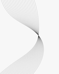 Abstract wave pattern with curved lines for banner and presentation