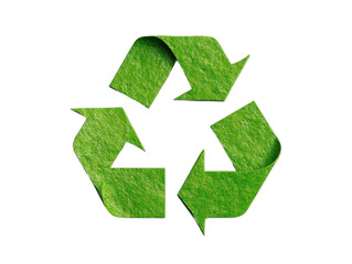 recycle symbol isolated on a transparent background 