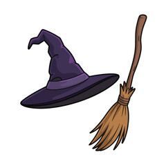 Witch Hat and Broom