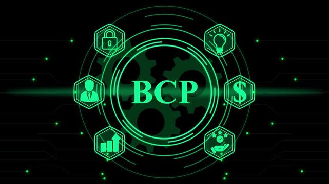 BCP Business Concept Digital Technology Network  