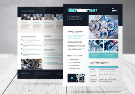 Product Specification Data Sheet Template 