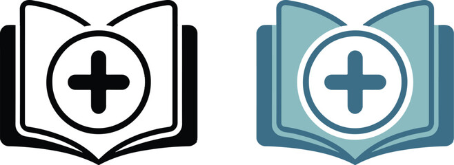 Obraz premium modern book icon silhouette