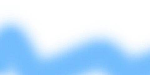 Blue Abstract Layered Waves Forming Smooth Fluid Shapes Isolated on a Transparent Background (PNG).