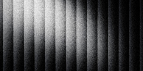 Abstract ribbed glass background in gradient tones with vertical wave texture and glossy light...