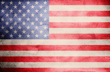 Grunge USA Flag background texture