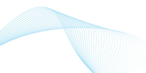 Abstract vector background with blue wavy lines. Blue wave background. Blue lines vector illustration. Curved wave. Abstract wave element for design.