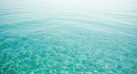 Obraz premium Clear turquoise water surface tranquil serene abstract background
