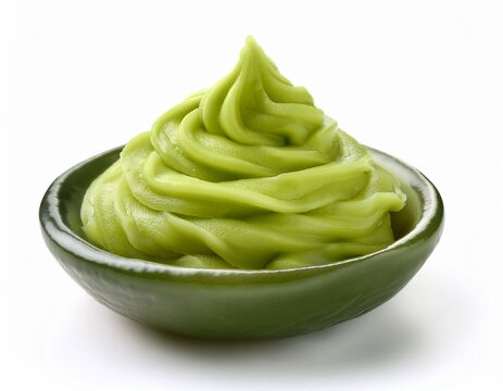 wasabi isolated on white background