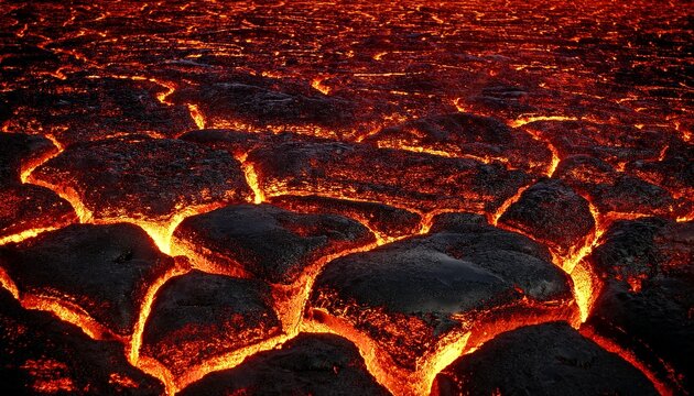 cracked earth with molten lava effect volcanic texture crack texture background volcanic magma lava