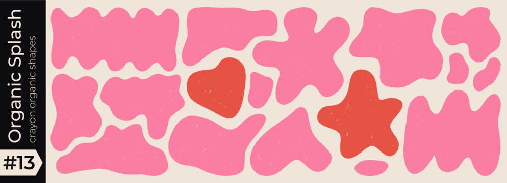 Shape oval doodle with blob organic frame and rectangle text box. Amoeba wavy curvy with heart cloud abstract and wave drawn irregular. Hand background shape with line banner blob and geometric