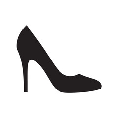 High Heel Shoe Icon Representing Fashion Footwear, Women Style, Elegant Clothing, Luxury Apparel, Party Wear, Modern Fashion Design and Stylish Lifestyle Concept