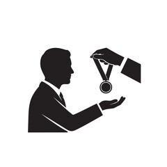 Award Medal Icon &ndash; Achievement, Success, Winner and Recognition Concept