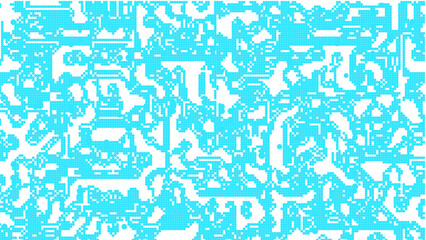 Fototapeta premium Vibrant pixelated pattern isolated on transparent background