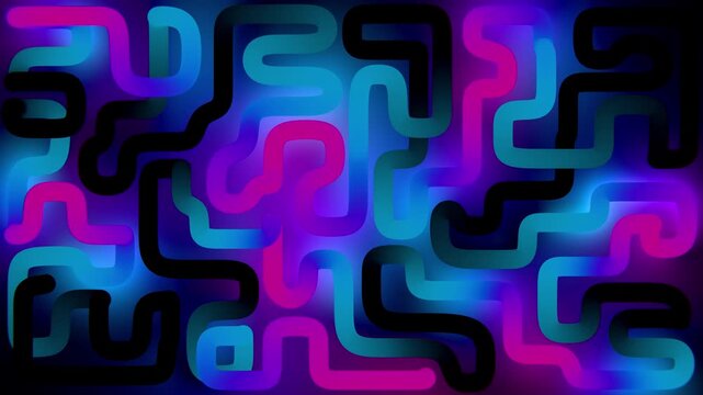 Organic Neon Flow Pattern Design