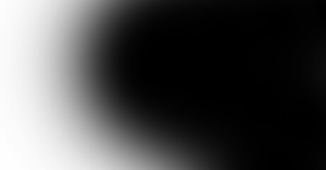 Black Abstract Gradient Light Form With Smooth Circular Glow Isolated on a Transparent Background (PNG).