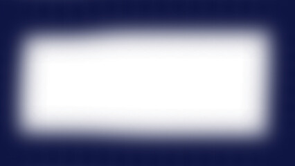 Blue Glowing Rectangular Light Frame With Soft Gradient Edges Isolated on a Transparent Background (PNG).