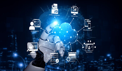 AI enhances cloud computing with scalable infrastructure, secure data, and smart services to...