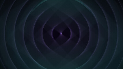 Eggplant teal luminous rings abstract background