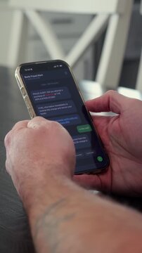 Man Receives Fraudulent SMS Text Messages Attempting to Obtain Money and Sensitive Personal Information - Online Banking Scam Cybersecurity Awareness
