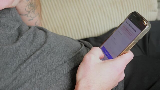 Man Receives Fraudulent SMS Text Messages Attempting to Obtain Money and Sensitive Personal Information - Online Banking Scam Cybersecurity Awareness