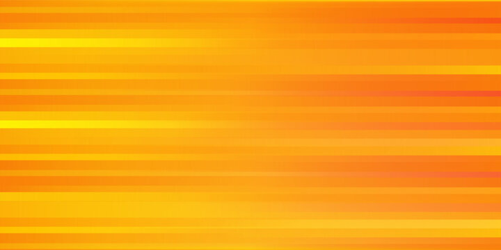 Abstract yellow and orange gradient color blurred motion background. Stripes horizontal movement wallpaper. Vector illustration