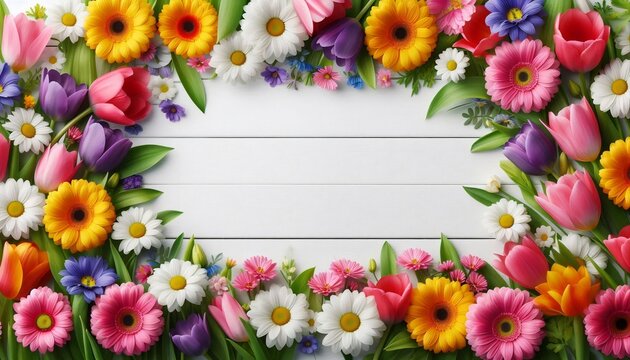 Muro floral para imagen