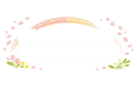 Spring Marketing Planner. Social media content planner board with blank post tiles and a glowing schedule arc, petal sparkles