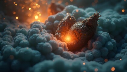 Fiery Growth Amongst Frosty Glow