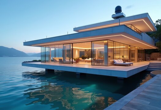 Luxury Yacht Marina Clubhouse Stunning Waterside Retreat Glass Innovations Scenic Design