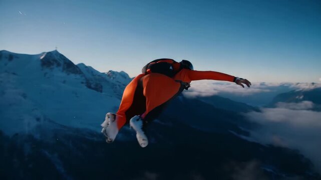 Extreme Wingsuit Flying Adventure in Alps