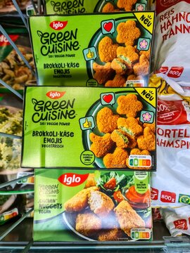 Kiel, Germany - 28. January 2026: Iglo Green Cuisine plant-based vegetarian vegan food products