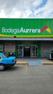 Huauchinango, Puebla, Mexico - Dec 26, 2025: Bodega Aurrera, a Mexican chain of discount stores and supermarkets owned by Walmart, offers low prices with the image of Mama Lucha