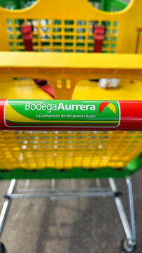 Huauchinango, Puebla, Mexico - Dec 26, 2025: Bodega Aurrera, a Mexican chain of discount stores and supermarkets owned by Walmart, offers low prices with the image of Mama Lucha