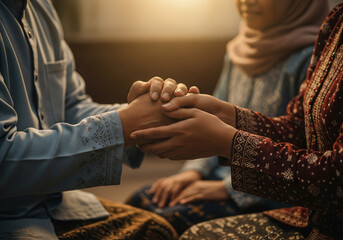 Respectful Lebaran Handshake between Generations