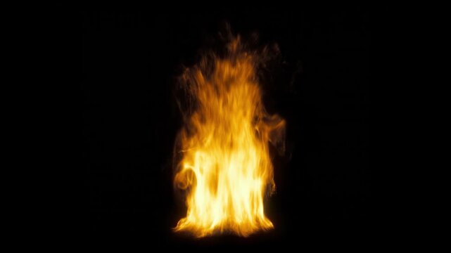 Cozy Fireplace Fire Loop &ndash; Burning Flames Overlay Graphic Element