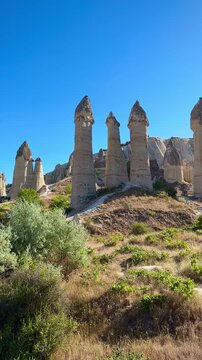 Unique Rock Formations of Cappadocia&rsquo;s Love Valley (Goreme, Cappadocia, Turkey)
