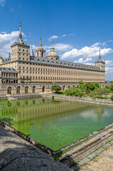 Obraz premium View of the Royal Site of San Lorenzo de El Escorial, Spain