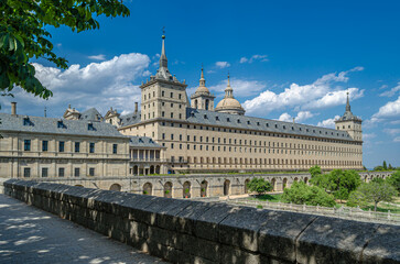 Obraz premium View of the Royal Site of San Lorenzo de El Escorial, Spain