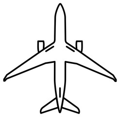 Airplane | Vector Line Art