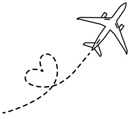 Flying Airplane | Traveling | Vector Art