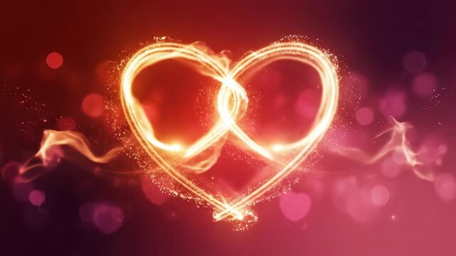 A romantic Valentine's gift unboxing scene with hands revealing a heart-shaped surprise