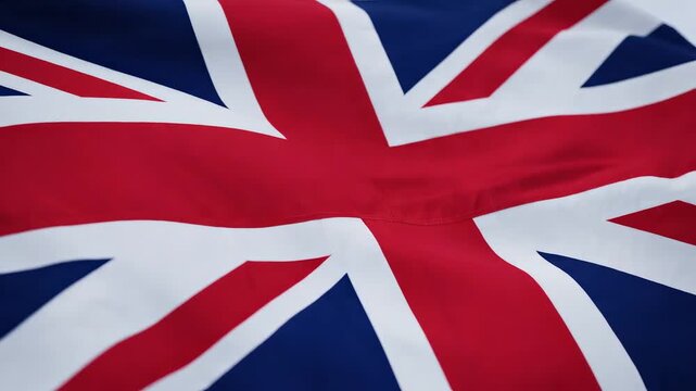 Closeup of the Union Jack flag
